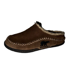 SOREL Shoes Falcon Ridge II Brown Suede Casual Cozy Slides Slippers Men’s Size 8